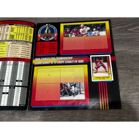 1989-90 O-Pee-Chee NHL Hockey Sticker Album Complete Paperback - Picture 3 of 8